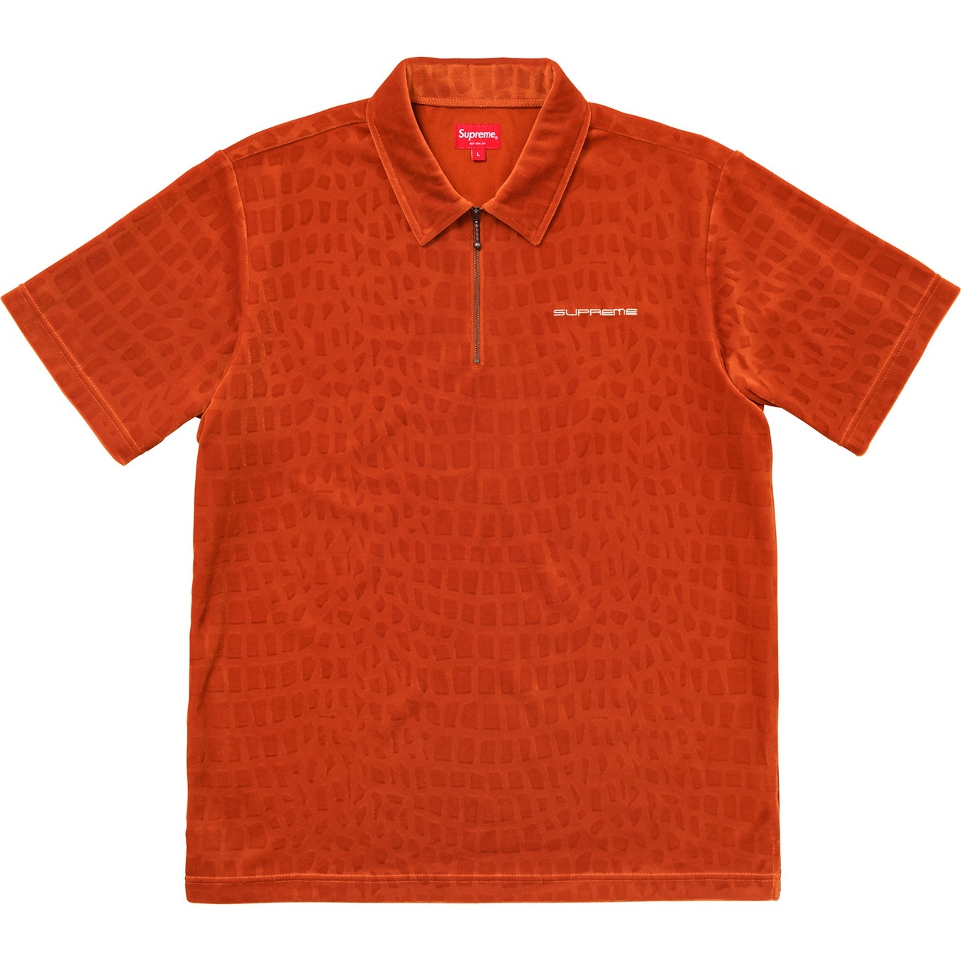 Croc Velour Zip Polo view 4